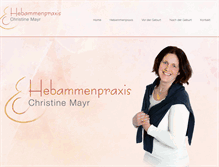 Tablet Screenshot of hebammenpraxis-hdh.de